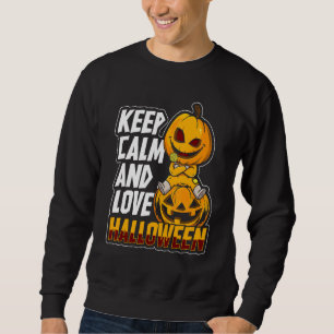 Halloween Accessories Halloween Mask Trick Or Trea Sweatshirt
