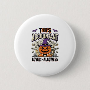 Halloween Accountant Funny Spooky Tax Season_1 6 Cm Round Badge