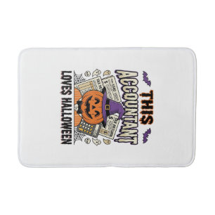 Halloween Accountant Funny Spooky Tax Season_1 Bath Mat