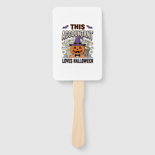 Halloween Accountant Funny Spooky Tax Season_1 Hand Fan