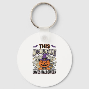 Halloween Accountant Funny Spooky Tax Season_1 Key Ring
