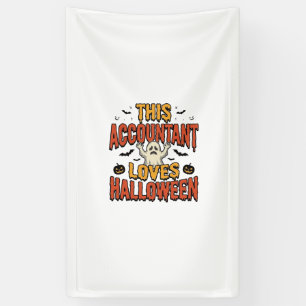 Halloween Accountant Vintage Ghost Shirt Design_1 Banner