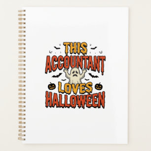 Halloween Accountant Vintage Ghost Shirt Design_1 Planner