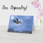 Halloween Across Miles Cute Bat Spooky Flowers