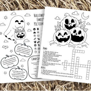 Halloween Activity Worksheet for Kids Flyer