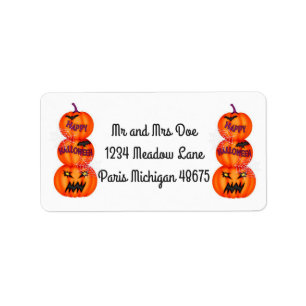 Halloween Address Labels/Jack-o-Lanterns Label