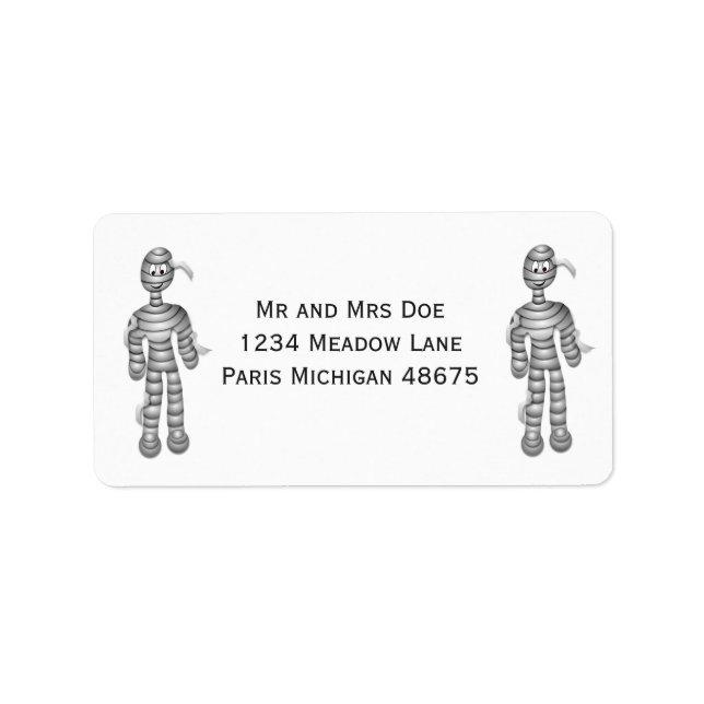Halloween Address Labels/Mummies Label (Front)