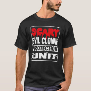 Halloween Adult Costume Evil Clown Scary Protectio T-Shirt