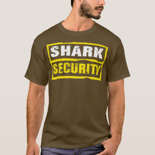 Halloween Adult Costume Shark Security Dad Mum T-Shirt