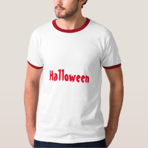 Halloween Adult L size Men's Man Boys White/Red T-Shirt