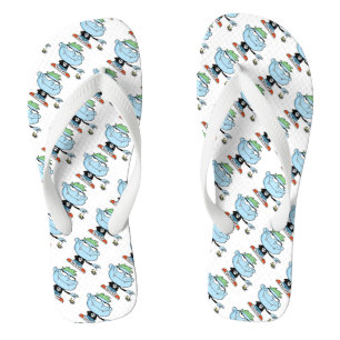 Halloween Adult, Wide Strap Flip Flops/Monster Jandals