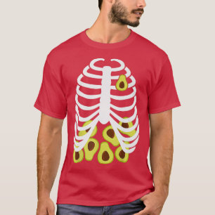 Halloween Adult Youth Kids Costume Rib Cage Skelet T-Shirt