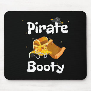 Halloween Adults Pirate Booty Gold and Treasure Mouse Pad