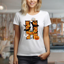 Halloween aesthetic letter H t-shirt