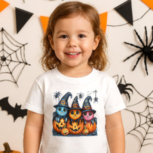 Halloween AI Spiders and Pumpkins Kids - Toddler T-Shirt