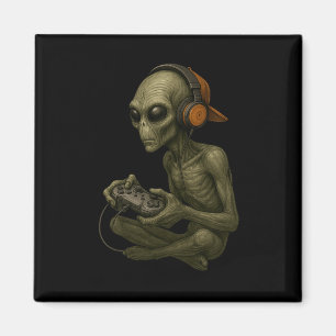 Halloween Alien Gamer Video Gaming Boys Men Kids T Magnet