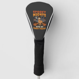 Halloween Alpaca Night Golf Head Cover