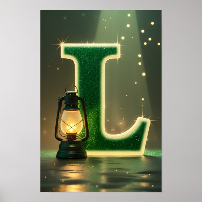 Halloween Alphabet Kids ABC Letter L Poster (Front)