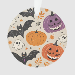 Halloween and autumn pattern ornament