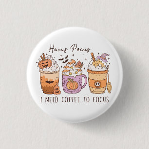 Halloween and Coffee 3 Cm Round Badge