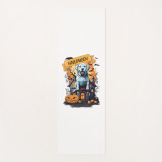 HALLOWEEN AND DOG YOGA MAT