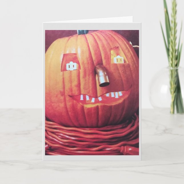 "HALLOWEEN" AND FALL A BEAUTIFUL TIME OF YEAR CARD (Front)