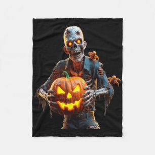 Halloween Angel Of Death Fleece Blanket