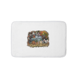 Halloween Animal Bath Mat