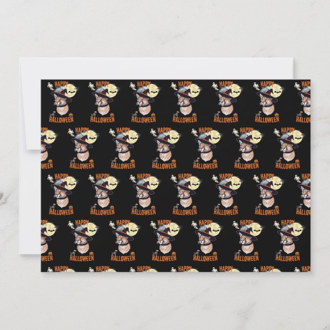 halloween animals thank you card (Front)