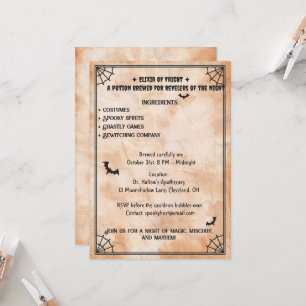 Halloween Apothecary Potion Party Invitation
