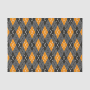 Halloween Argyle Pattern Tissue Paper