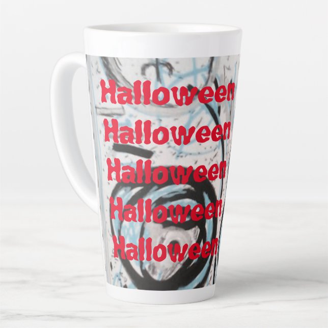 Halloween Art Collection Latte Mug (Left Angle)