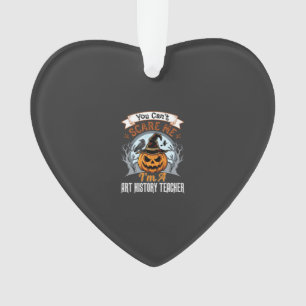 Halloween Art History Teacher Pumpkin Design Ornament