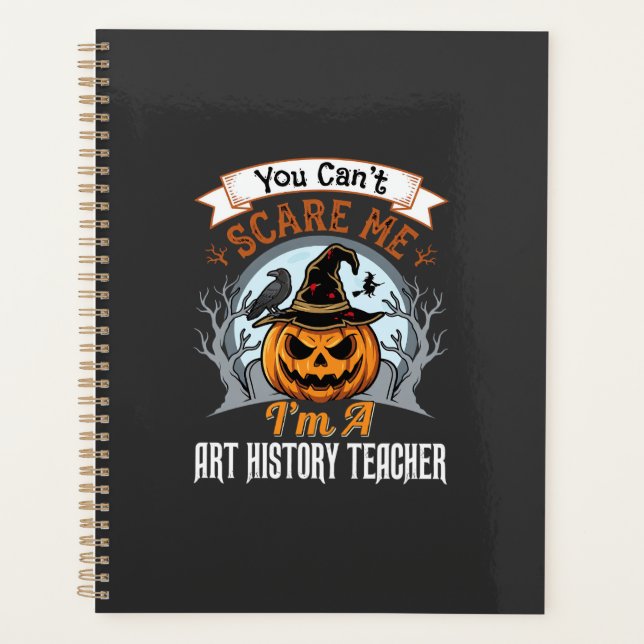 Halloween Art History Teacher Pumpkin Design Planner (Front)