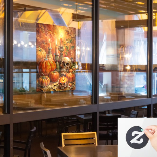 Halloween Art Window Cling (Restaurant Window)