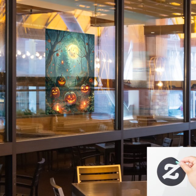 Halloween Art Window Cling (Restaurant Window)