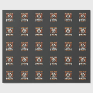 Halloween Artist by Day Witch by Night Design Wrapping Paper