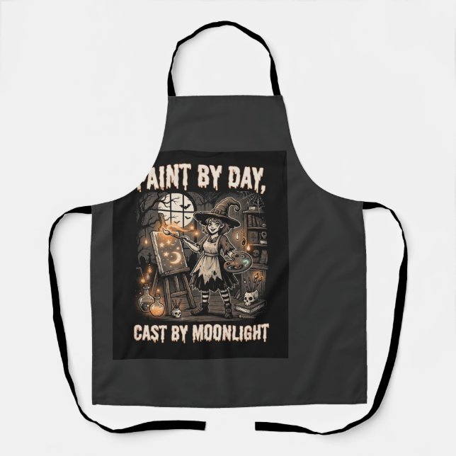 Halloween Artist Witch Magic Apron (Front)