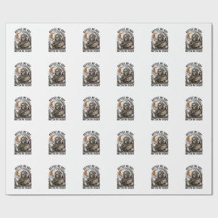 Halloween Artist Witch Vintage Engraving Art Tee_1 Wrapping Paper