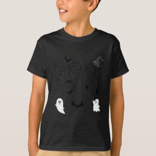 Halloween Asl Hand Sign Language Deaf Pride Boo Cr T-Shirt