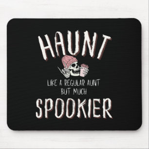 Halloween Aunt Shirt Halloween Skeleton Costume Mouse Pad