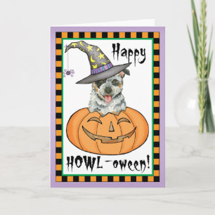 Halloween Australian Cattle Dog Card