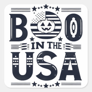 Halloween Authenticity in America Square Sticker