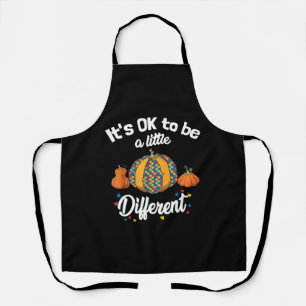 Halloween Autism Pumpkin It's OK Apron
