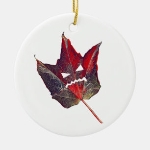 Halloween Autumn Foliage Leaf Fall Thanksgiving Ceramic Tree Decoration