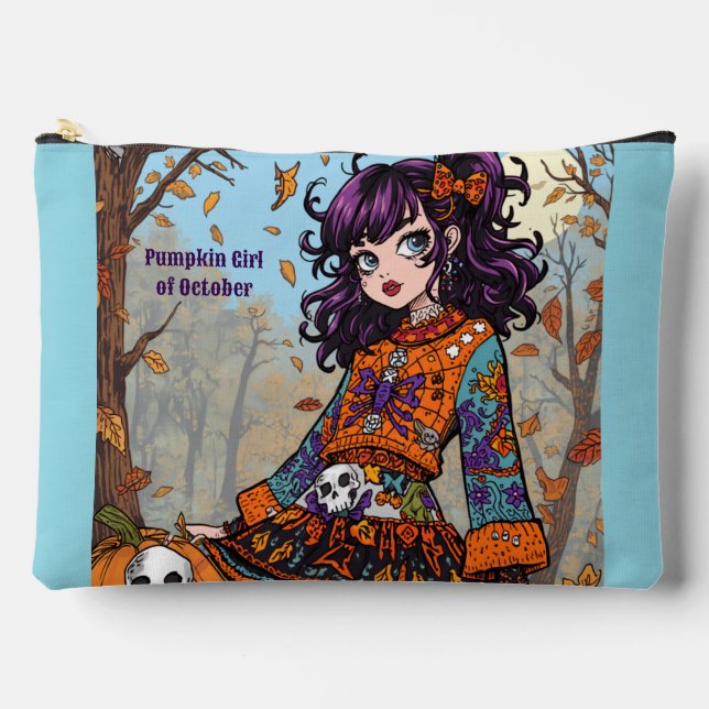 Halloween,Autumn Spooky Style, Spooky Cute, Accessory Pouch (Front)