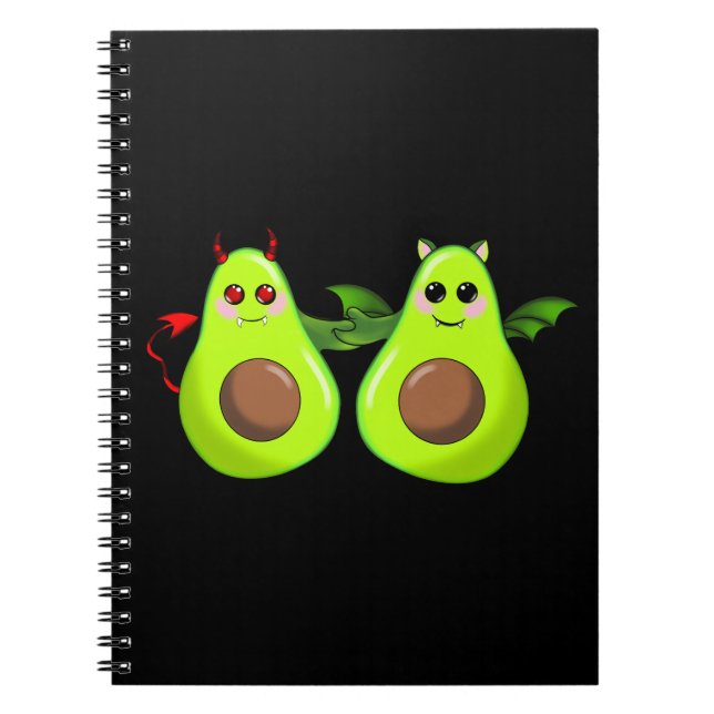 Halloween Avocado friends Notebook (Front)