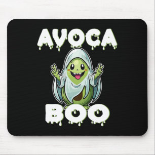 Halloween Avocado Pun Ghost Costume Funny Veggie A Mouse Pad