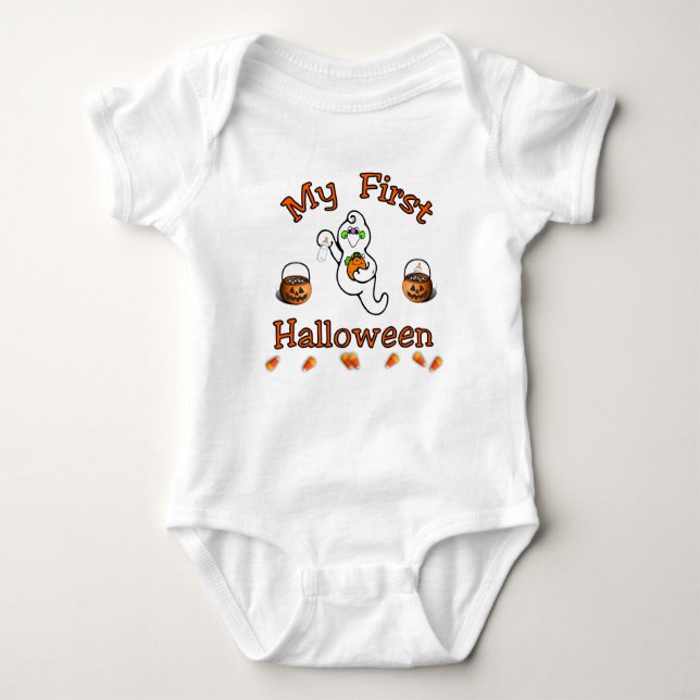 Halloween Baby Baby Bodysuit (Front)