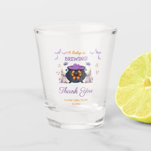 halloween baby brewing baby shower thank you cute shot glass